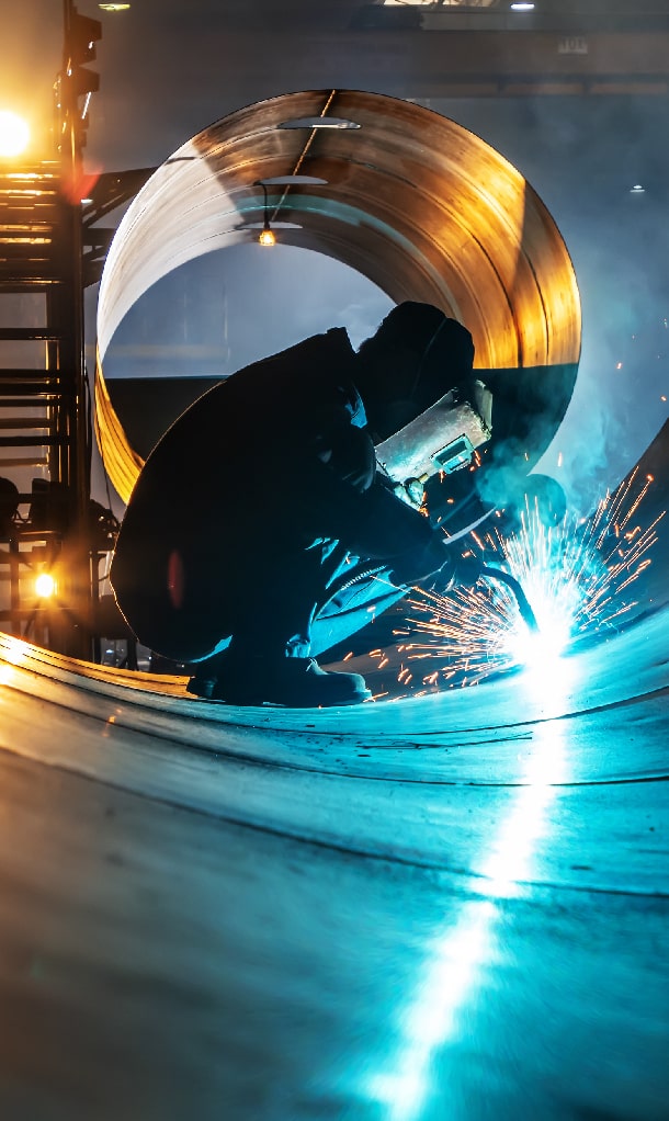 Logamweld welding equipment and workshop visual